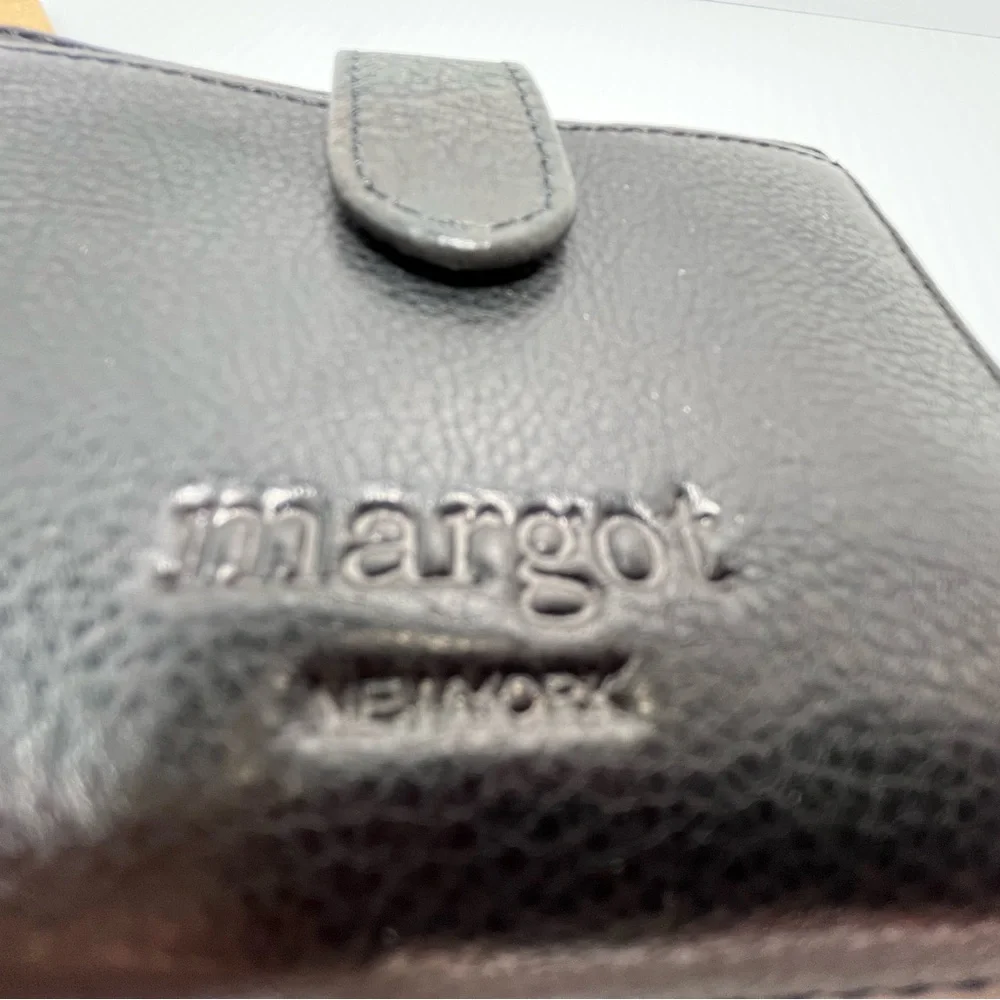 Genuine Leather Lizzie Compact Bifold Wallet by Margot New York - Picture 7 of 16